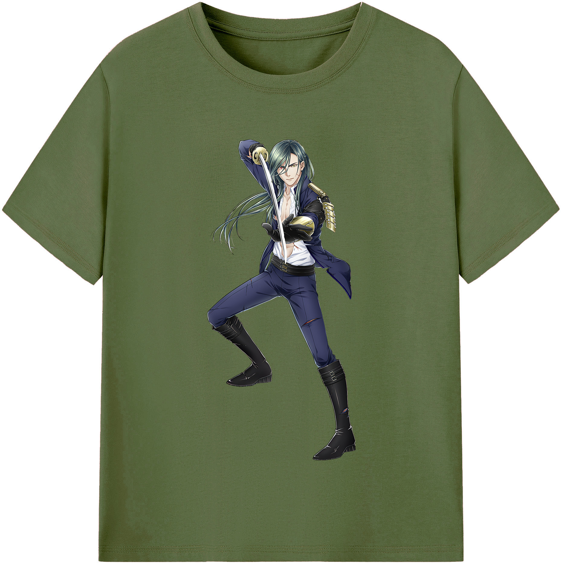 （画像用） 刀剣乱舞 Touken Ranbu 綿100％半袖Tシャツ（フロントプリント）